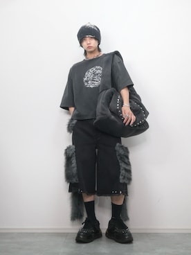「ブラックコーデ」｜ TAKATOさん（メンズ・172cm）の夏コーディネート