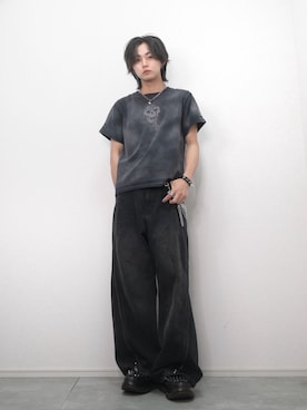 「アイテム（ウォレットチェーン）」を使った、 TAKATOさん（メンズ・172cm）の夏コーディネート