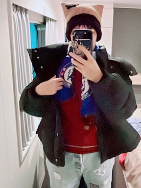 「GRL（グレイル）のアイテム（ダウンジャケット/コート）」を使った、amiruri184さん（レディース・164cm）の秋コーディネート