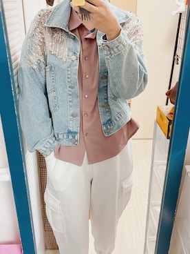 「Honeys（ハニーズ）のアイテム（パンツ）」を使った、amiruri184さん（骨格ウェーブ・レディース・164cm）の秋コーディネート