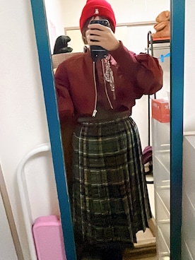 「アイテム（MA-1）」を使った、amiruri184さん（レディース・164cm）の秋コーディネート