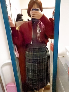 「アイテム（MA-1）」を使った、amiruri184さん（レディース・164cm）の秋コーディネート