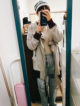 「Levis」｜amiruri184さん（レディース・164cm）の冬コーディネート