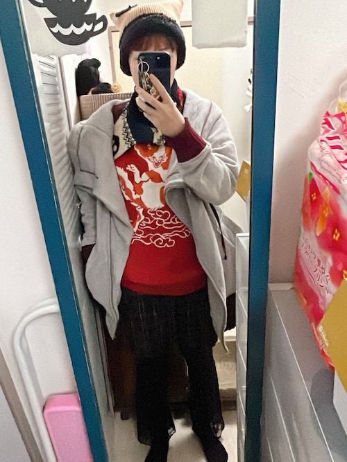 メッシュリバー裏毛ナッピング起毛ビッグカラーブルゾン Vivienne Westwood（ヴィヴィアンウエストウッド）の「メッシュリバー