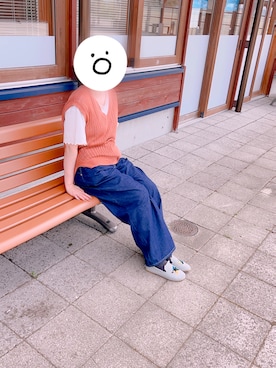 「Honeys（ハニーズ）のアイテム（ベスト）」を使った、amiruri184さん（レディース・164cm）の夏コーディネート