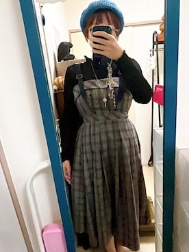 「アイテム（ニットキャップ/ビーニー）」を使った、amiruri184さん（レディース・164cm）の夏コーディネート