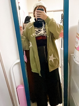 「アイテム（ネックウォーマー/スヌード）」を使った、amiruri184さん（レディース・164cm）の秋コーディネート