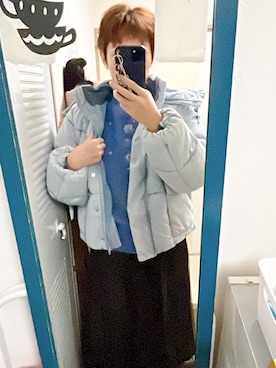 「Levi's（リーバイス）のアイテム（ダウンジャケット/コート）」を使った、amiruri184さん（レディース・164cm）の冬コーディネート