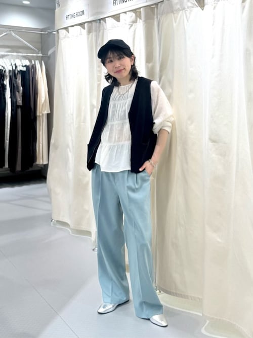 ブラウス シャツ 「CITEN」シャーリングティアードブラウス レディース CITEN＞シャーリングティアードブラウス（シャツ/ブラウス
