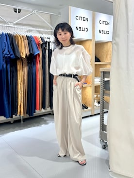 「アイテム（チョーカー）」を使った、MORIさん（レディース・159cm・30代）の夏コーディネート