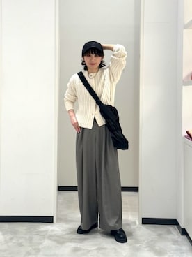 「アイテム（帽子）」を使った、MORIさん（レディース・159cm・30代）の冬コーディネート