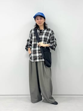「アイテム（キャップ）」を使った、MORIさん（レディース・159cm・30代）の秋コーディネート