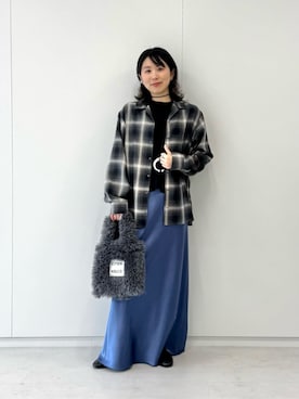 「アイテム（スカート）」を使った、MORIさん（レディース・159cm・30代）の秋コーディネート