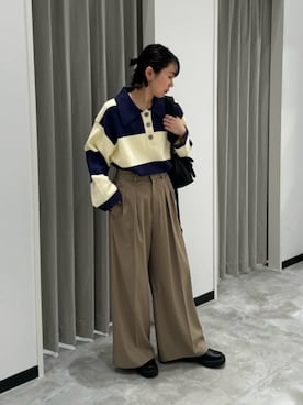 「骨格_ナチュラル」｜MORIさん（レディース・159cm）の冬コーディネート