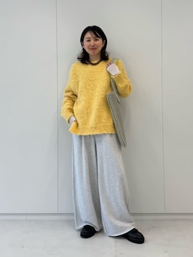 「アイテム（スウェットパンツ）」を使った、MORIさん（レディース・159cm・30代）の秋コーディネート