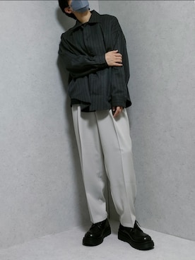 【2点セット】TR Loose Tapered Slacks【新品・1度着用】 CLEL（クレイル）の「【CLEL】TR Loose Tapered Slacks / TR