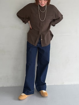 CF ECスタッフさん（レディース・154cm）の秋コーディネート