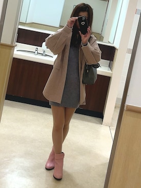 「shein」｜mii♡さん（レディース・155cm・20代）の冬コーディネート