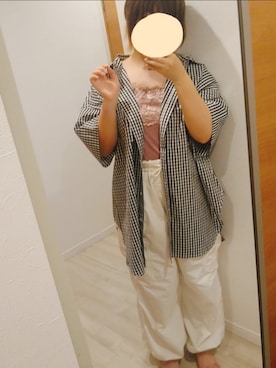 「Honeys（ハニーズ）のアイテム（キャミソール）」を使った、みりんさん（レディース・152cm）の夏コーディネート