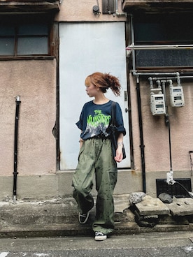 「映画Tシャツ」｜mashiroさん（レディース・157cm）の秋コーディネート