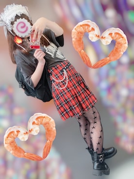 「ヘッドドレス」｜ぱふちよ子さん（レディース・160cm）の春コーディネート