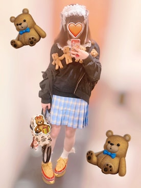「ヘッドドレス」｜ぱふちよ子さん（レディース・160cm）の春コーディネート