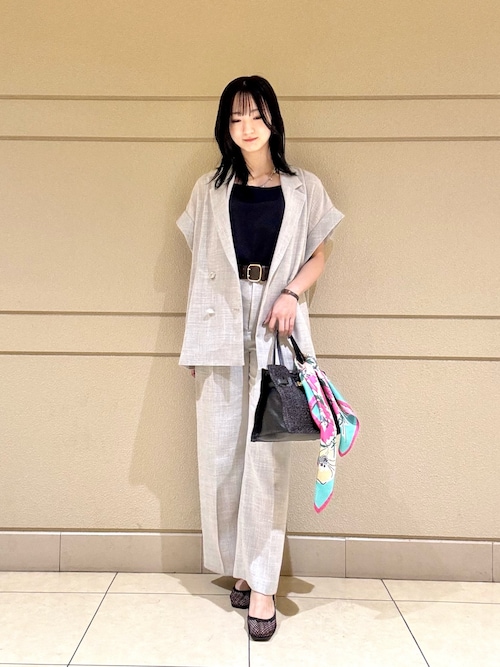 ANAYI（アナイ） 「セットアップ対応商品」ストレッチサテン