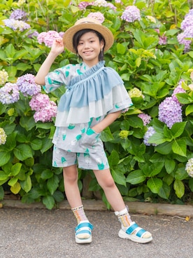「アイテム（サンダル）」を使った、KODAIさん（キッズ・131cm）の夏コーディネート