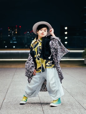 「GRISのアイテム」を使った、KODAIさん（キッズ・132cm）の冬コーディネート