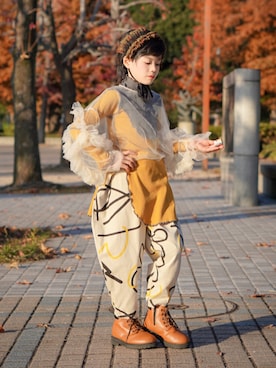 「アイテム（ヘアアクセサリー）」を使った、KODAIさん（キッズ・131cm）の冬コーディネート