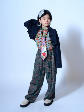 「アイテム（ローファー）」を使った、KODAIさん（キッズ・131cm）の冬コーディネート