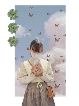 「INGNI（イング）のアイテム（ニット/セーター、ベージュ系）」を使った、kechanさん（レディース・157cm）の秋コーディネート