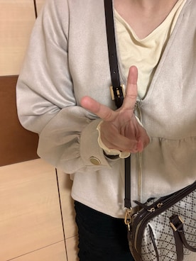 「アイテム（バレッタ/ヘアクリップ）」を使った、夏紀さん（レディース・156cm・20代）の秋コーディネート