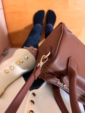 「アイテム（バレッタ/ヘアクリップ）」を使った、夏紀さん（レディース・156cm・20代）の秋コーディネート