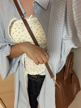 「アイテム（メイクアップ）」を使った、夏紀さん（レディース・156cm）の夏コーディネート