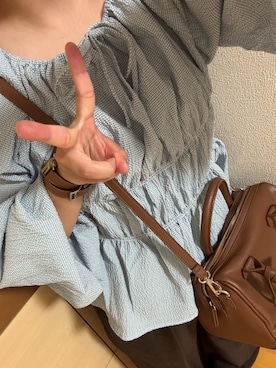 夏紀さん（レディース・156cm）の春コーディネート