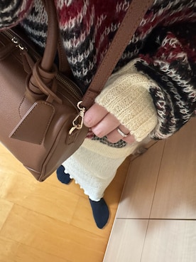 「アイテム（ヘアアクセサリー）」を使った、夏紀さん（レディース・156cm・20代）の冬コーディネート