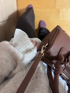 「ammy.（エイミードット）のアイテム」を使った、夏紀さん（レディース・156cm）の冬コーディネート