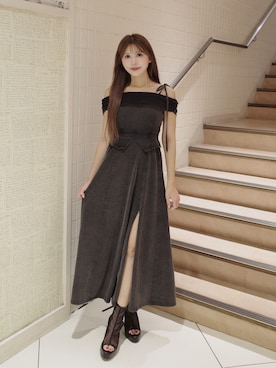 「秋服」｜「アイテム（サンダル）」を使った、真里さん（レディース・162cm）の秋コーディネート