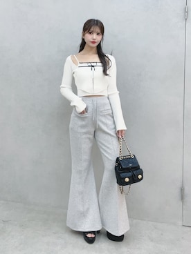 真里さん（レディース・162cm）の冬コーディネート