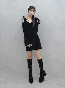 リボンオフショルミニワンピース｜イートミー（EATME）公式通販