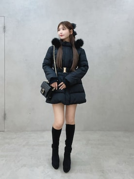 「アイテム（ダウンジャケット/コート）」を使った、真里さん（レディース・162cm）の夏コーディネート