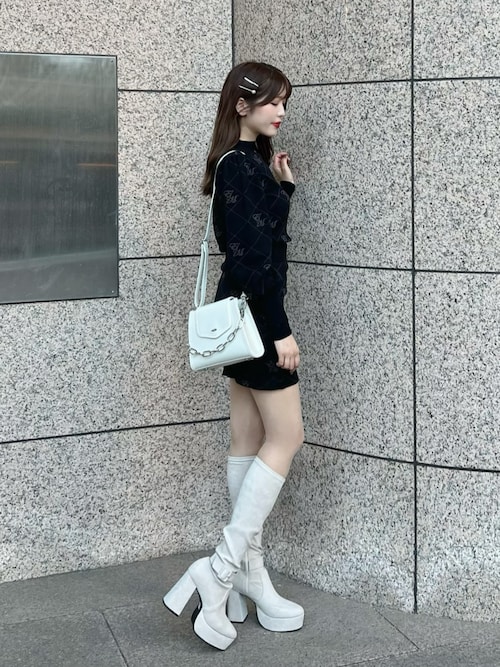 EATME（イートミー） スカート EMロゴニットスカート（セットアップ