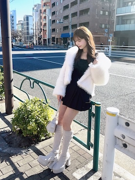 真里さん（レディース・162cm）の冬コーディネート