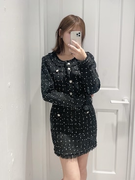 真里さん（レディース・162cm）の冬コーディネート