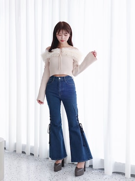 真里さん(レディース・162cm)の秋コーディネート