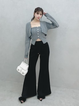 真里さん（レディース・162cm）の冬コーディネート