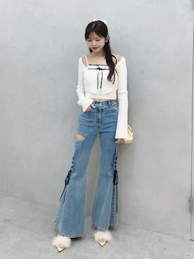 真里さん（レディース・162cm）の冬コーディネート