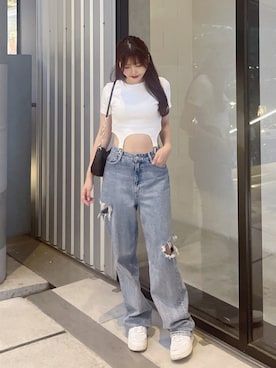 真里さん（レディース・162cm）の春コーディネート