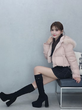 真里さん（レディース・162cm）の冬コーディネート